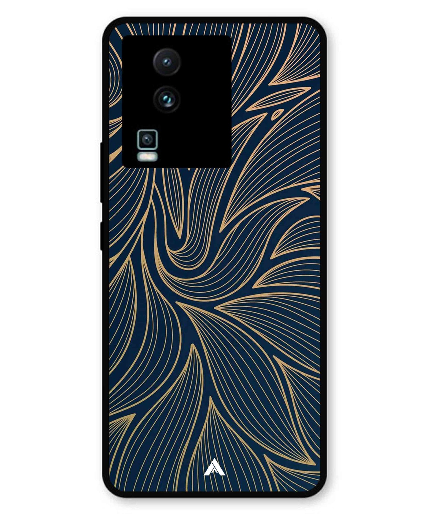 Stripe Pattern 18 Metal Back Cover Phone Case for iQOO Neo 7 Pro