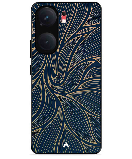 Stripe Pattern 18 Metal Back Cover Phone Case for iQOO Neo 9 Pro