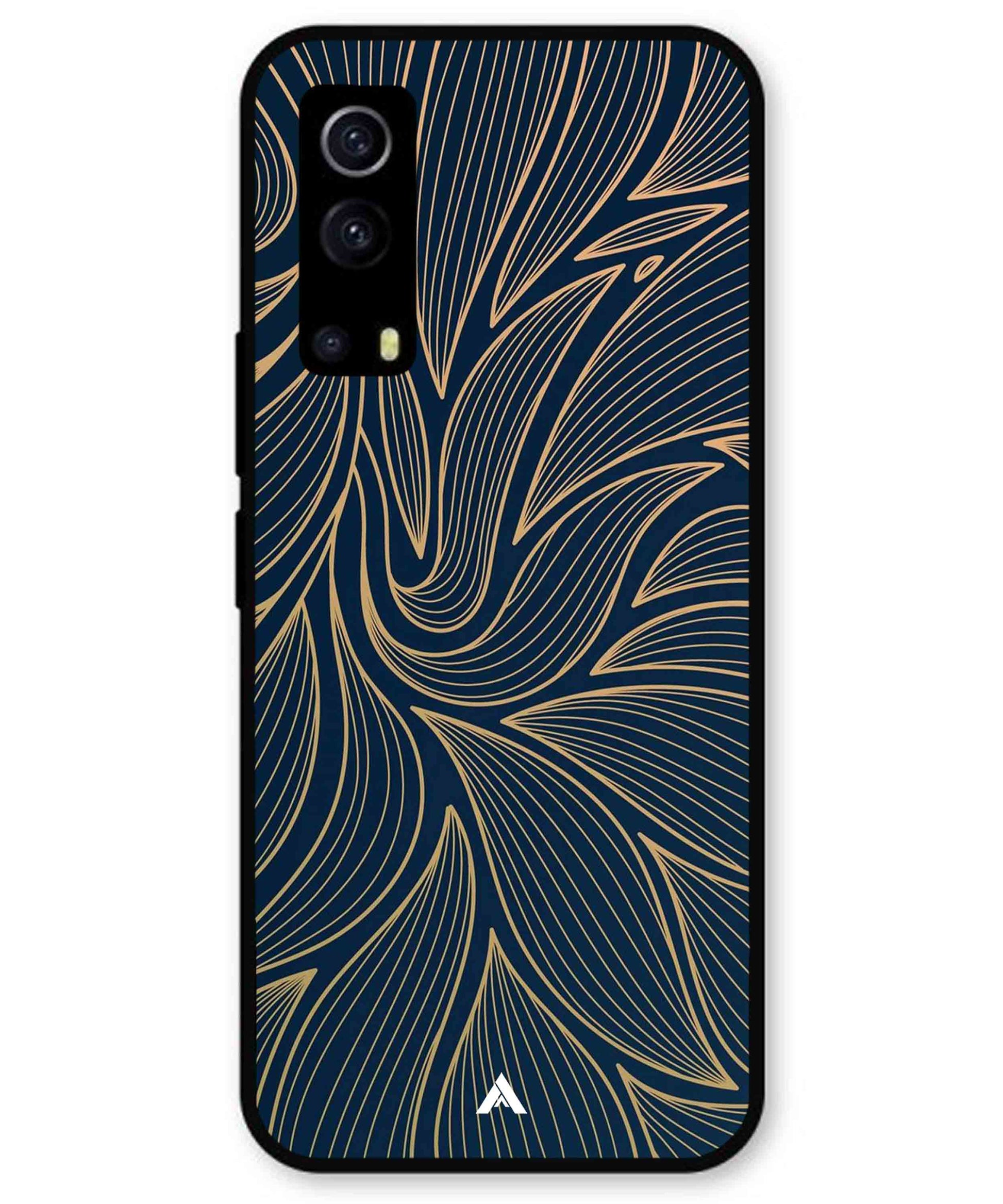 Stripe Pattern 18 Metal Back Cover Phone Case for iQOO Z3