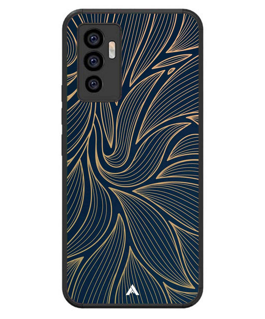 Stripe Pattern 18 Metal Back Cover Phone Case for iQOO Z6