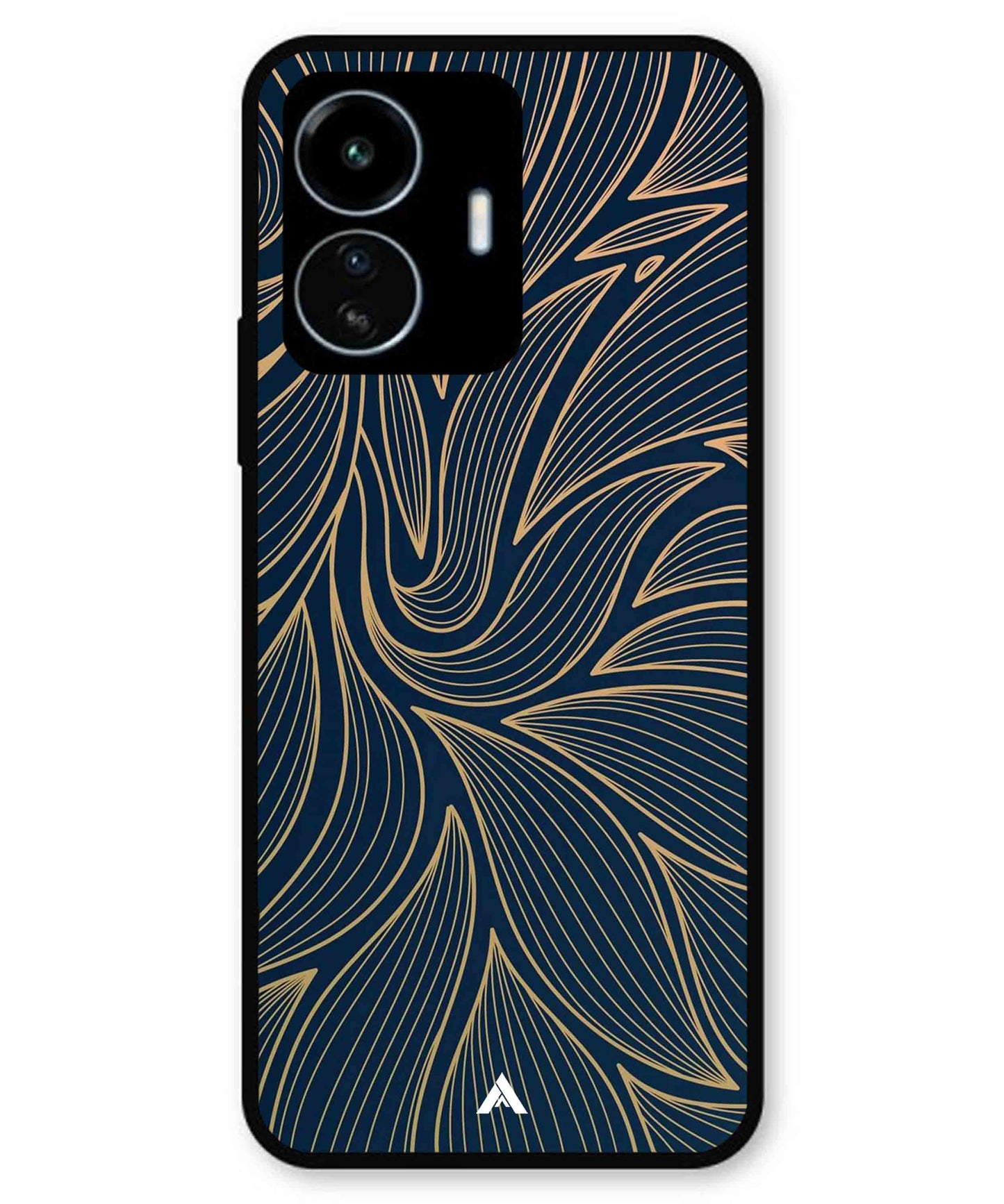 Stripe Pattern 18 Metal Back Cover Phone Case for iQOO Z6 Lite