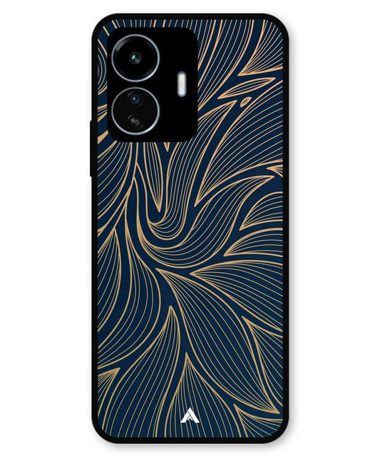 Stripe Pattern 18 Metal Back Cover Phone Case for iQOO Z6 Lite