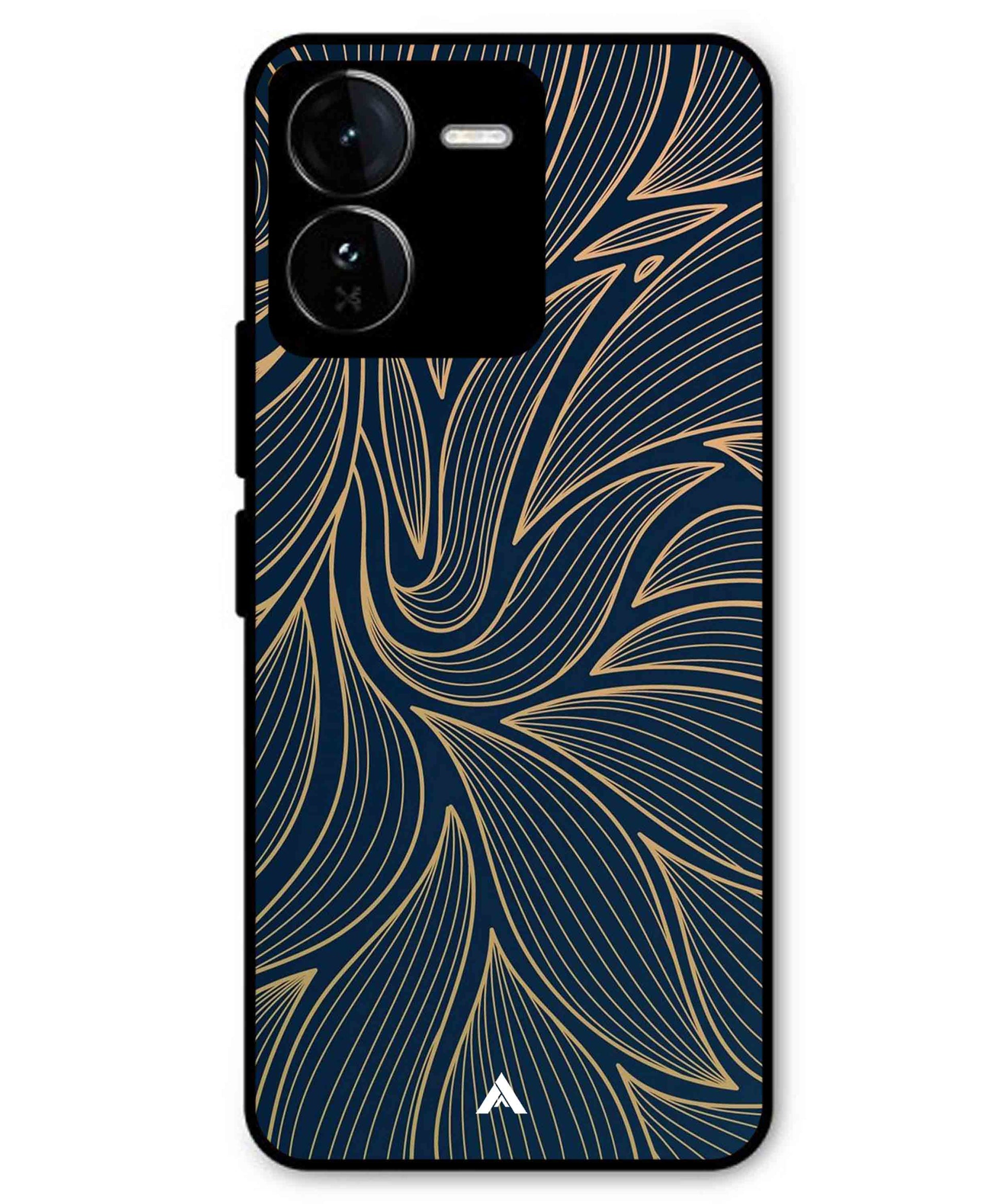Stripe Pattern 18 Metal Back Cover Phone Case for iQOO Z9