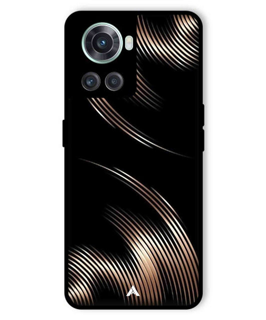 Stripe Pattern 1 Metal Back Cover Phone Case for Oneplus 10R