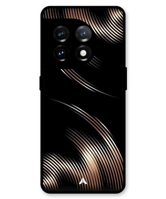 Stripe Pattern 1 Metal Back Cover Phone Case for Oneplus 11