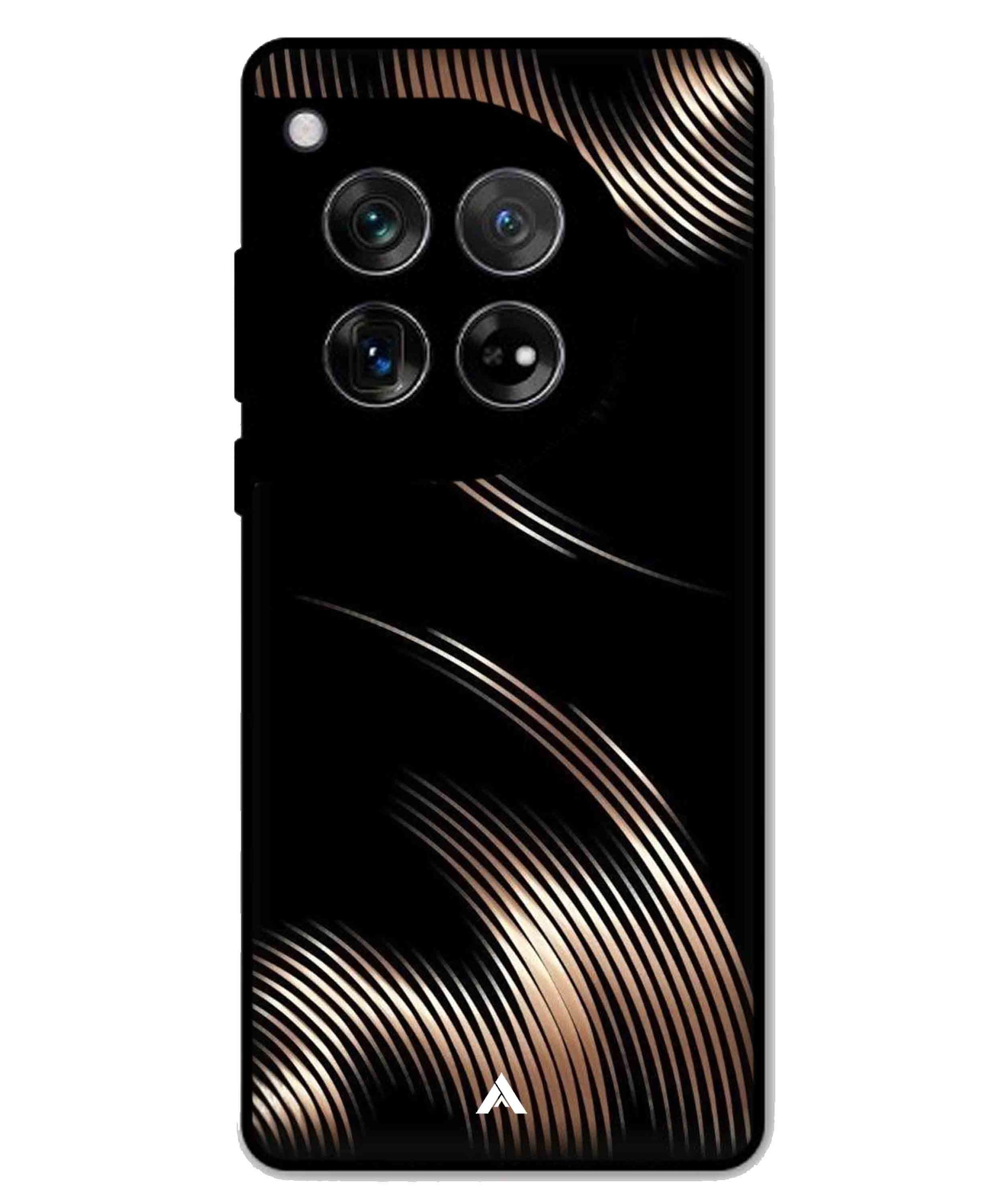 Stripe Pattern 1 Metal Back Cover Phone Case for Oneplus 11R
