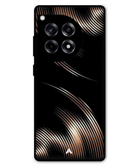 Stripe Pattern 1 Metal Back Cover Phone Case for Oneplus 12R
