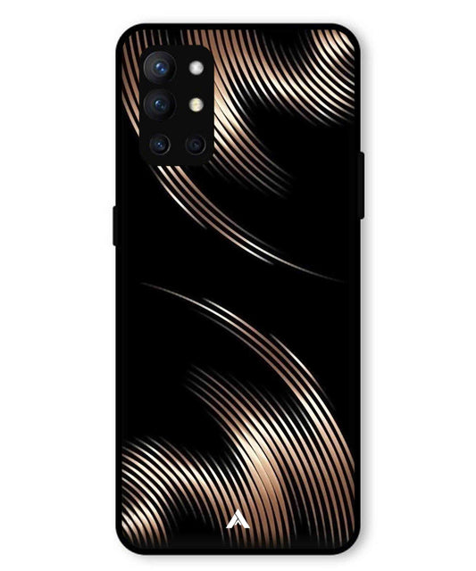 Stripe Pattern 1 Metal Back Cover Phone Case for Oneplus 9R