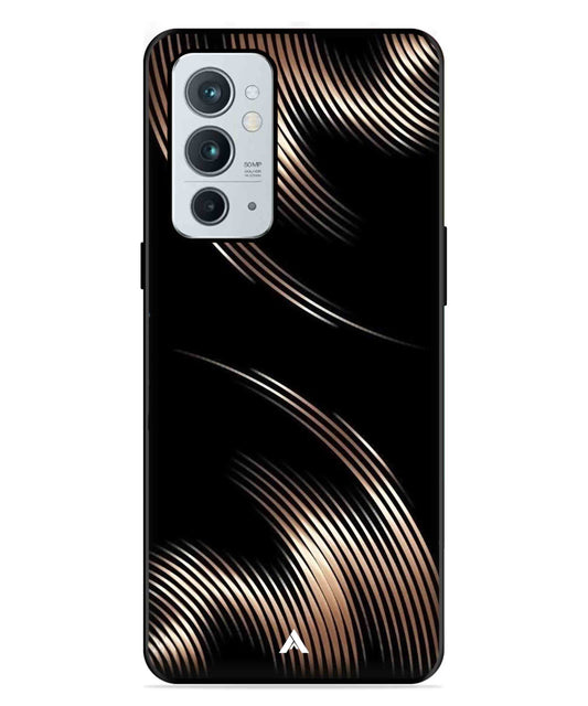 Stripe Pattern 1 Metal Back Cover Phone Case for Oneplus 9RT