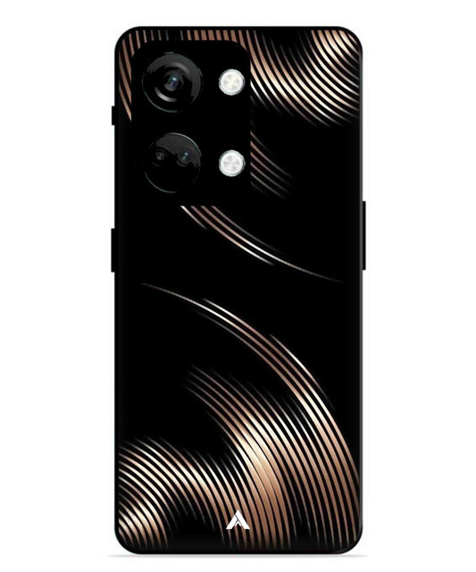 Stripe Pattern 1 Metal Back Cover Phone Case for Oneplus Nord 3