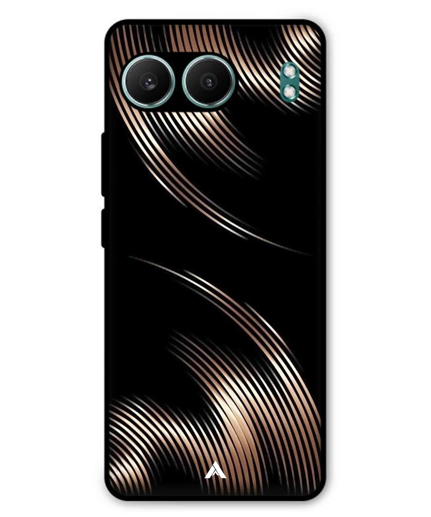 Stripe Pattern 1 Metal Back Cover Phone Case for Oneplus Nord 4
