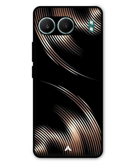 Stripe Pattern 1 Metal Back Cover Phone Case for Oneplus Nord 4