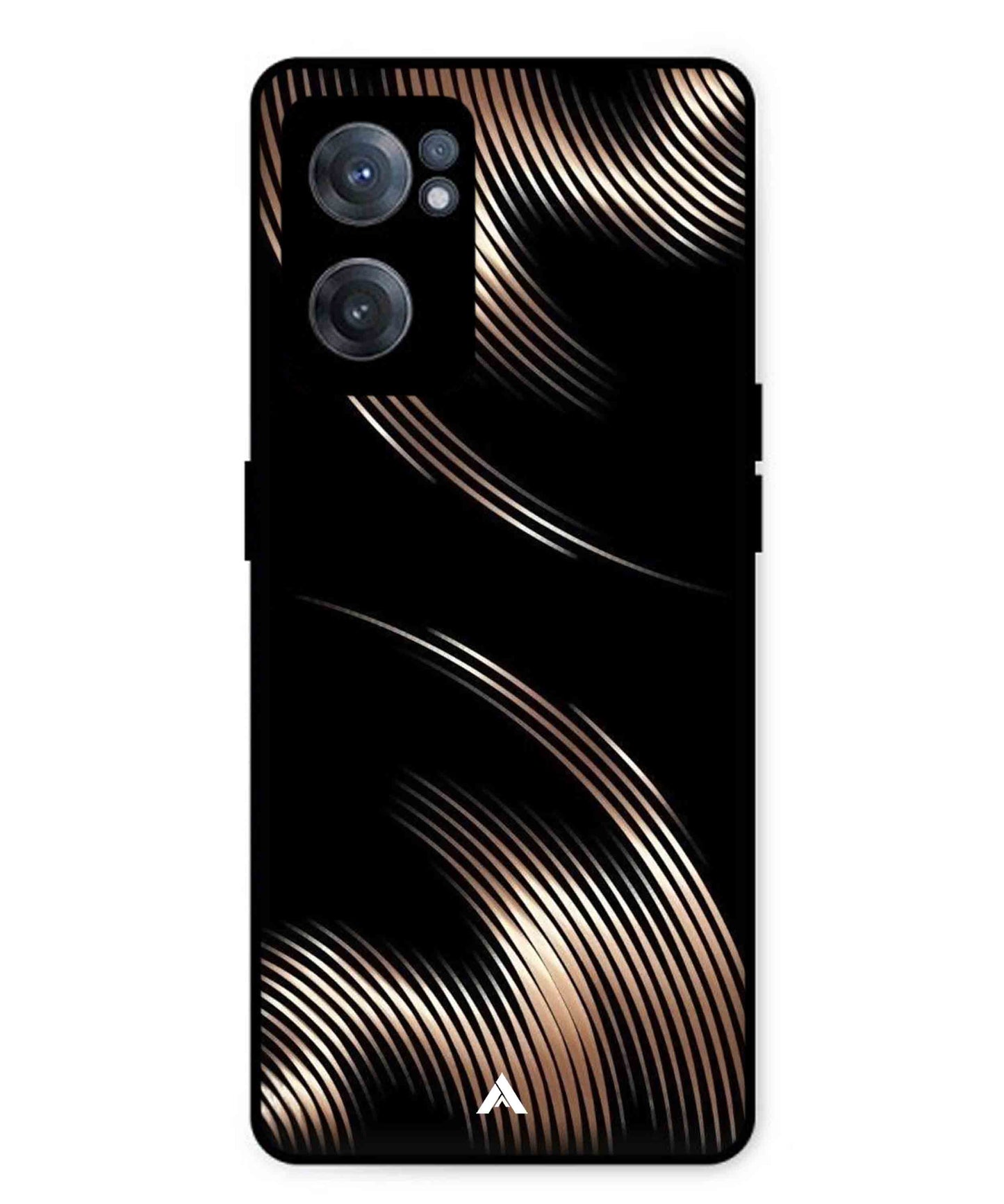 Stripe Pattern 1 Metal Back Cover Phone Case for Oneplus Nord CE 2