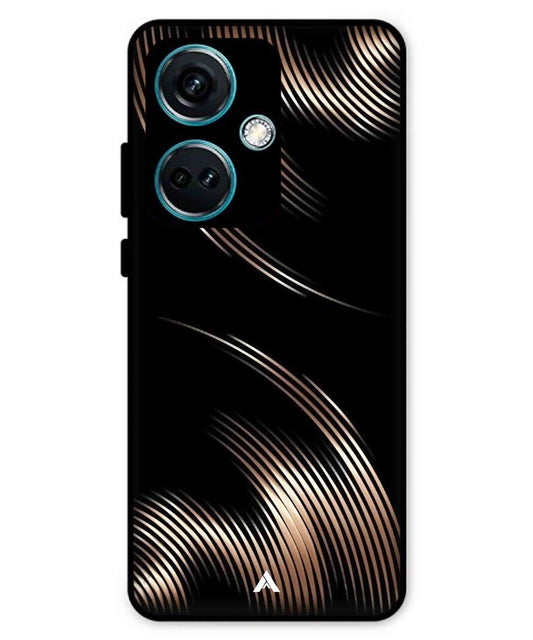 Stripe Pattern 1 Metal Back Cover Phone Case for Oneplus Nord CE 3