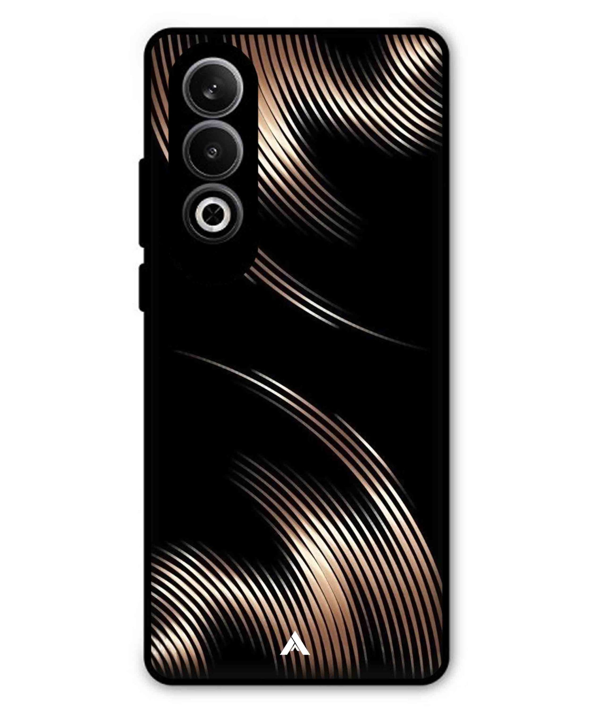 Stripe Pattern 1 Metal Back Cover Phone Case for Oneplus Nord CE 4