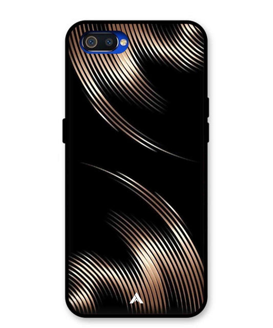 Stripe Pattern 1 Metal Back Cover Phone Case for Oppo A1K