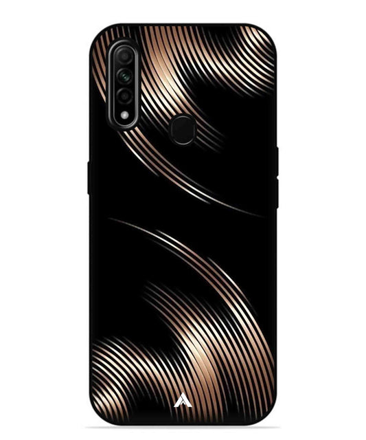 Stripe Pattern 1 Metal Back Cover Phone Case for Oppo A31