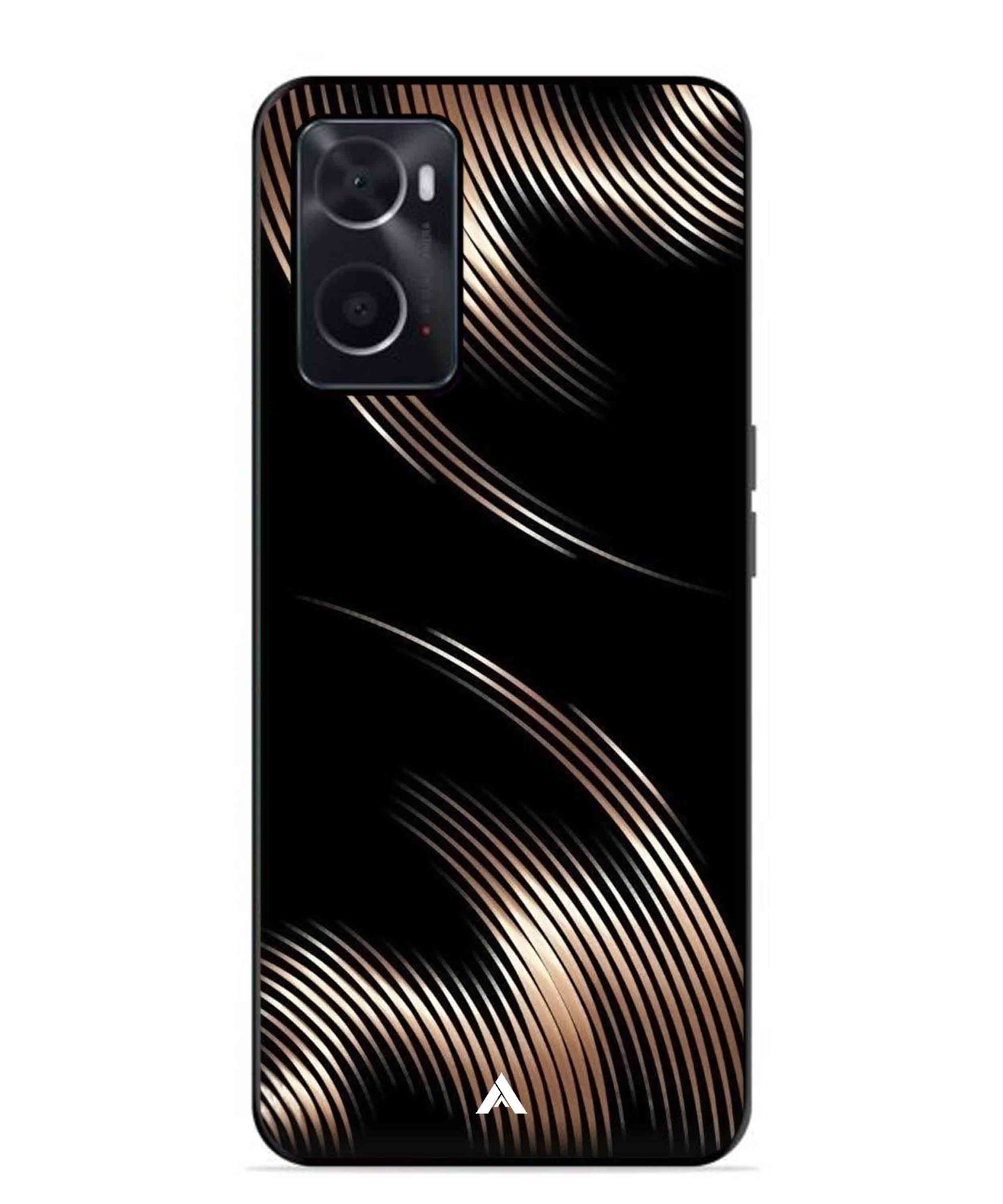 Stripe Pattern 1 Metal Back Cover Phone Case for Oppo A36