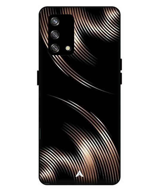 Stripe Pattern 1 Metal Back Cover Phone Case for Oppo A93