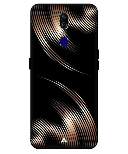 Stripe Pattern 1 Metal Back Cover Phone Case for Oppo F11