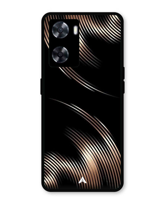 Stripe Pattern 1 Metal Back Cover Phone Case for Oppo K10