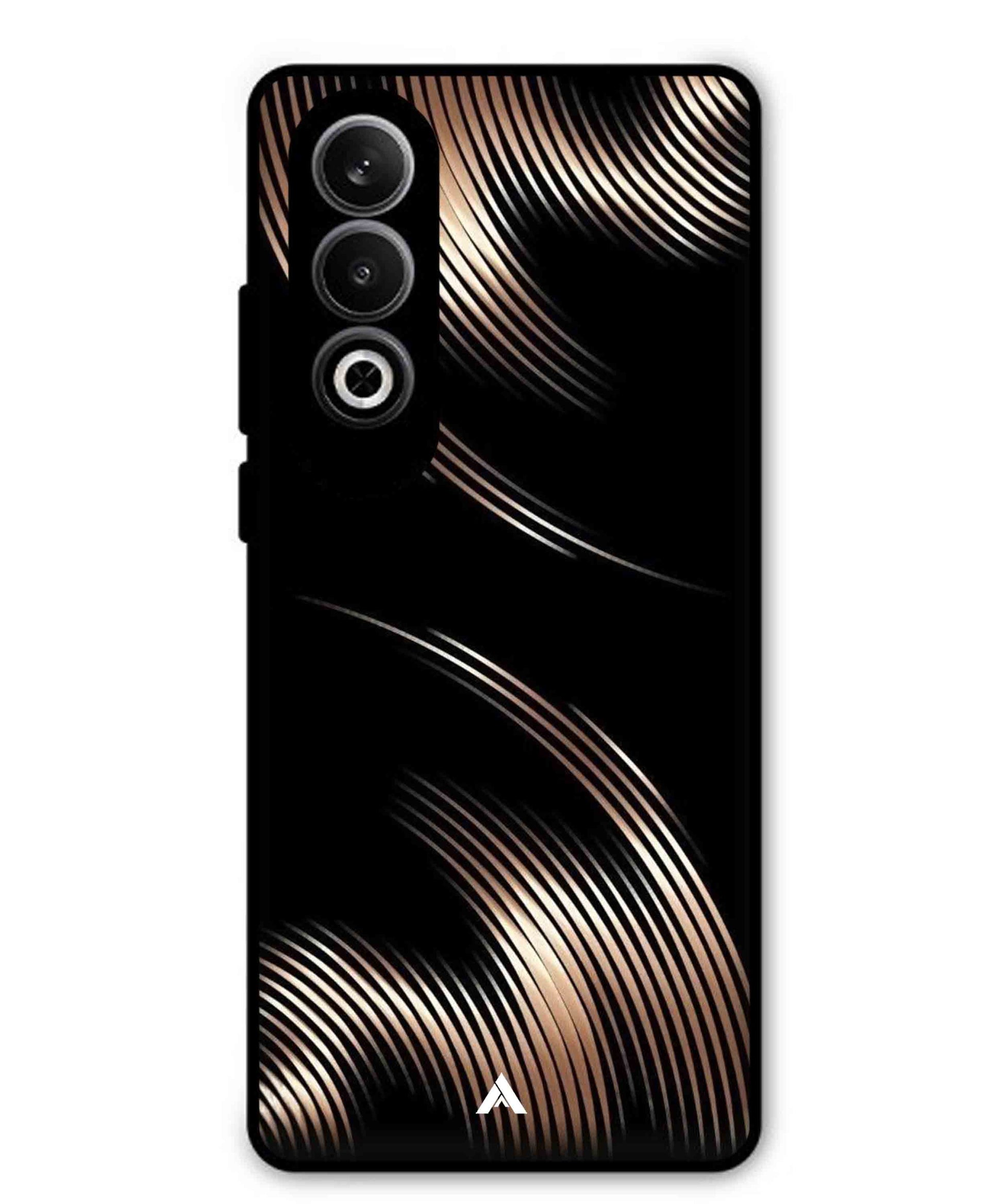 Stripe Pattern 1 Metal Back Cover Phone Case for Oppo K12