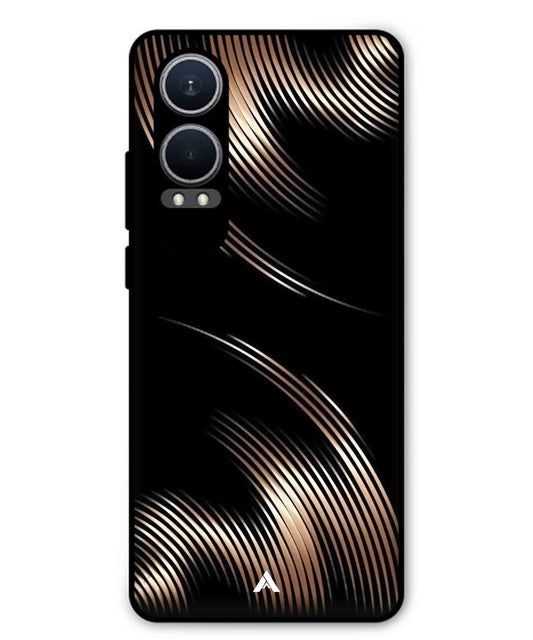 Stripe Pattern 1 Metal Back Cover Phone Case for Oppo K12x