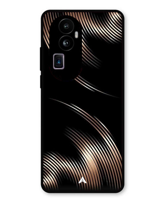 Stripe Pattern 1 Metal Back Cover Phone Case for Oppo Reno 10 Pro Plus