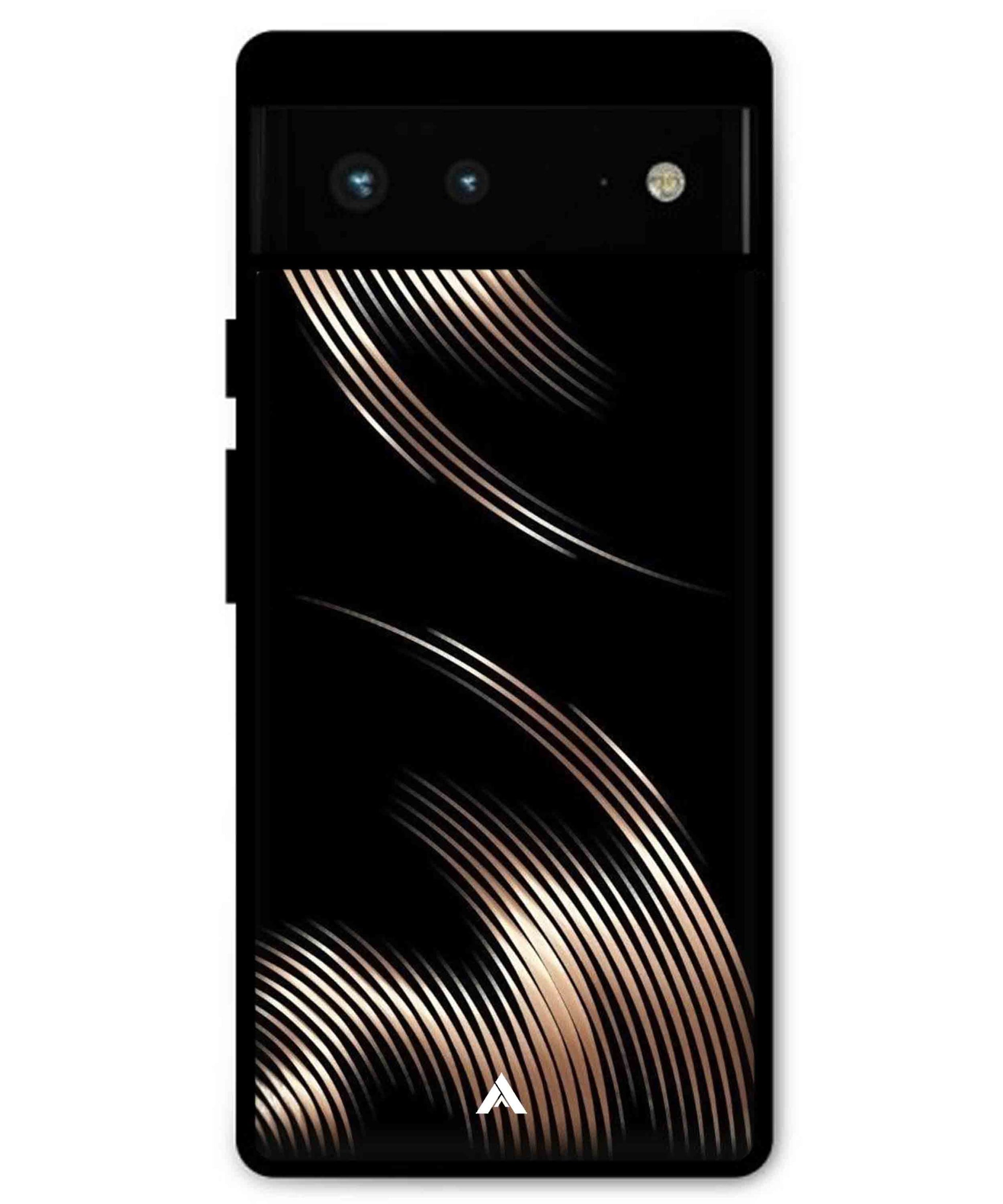 Stripe Pattern 1 Metal Back Cover Phone Case for Pixel 7