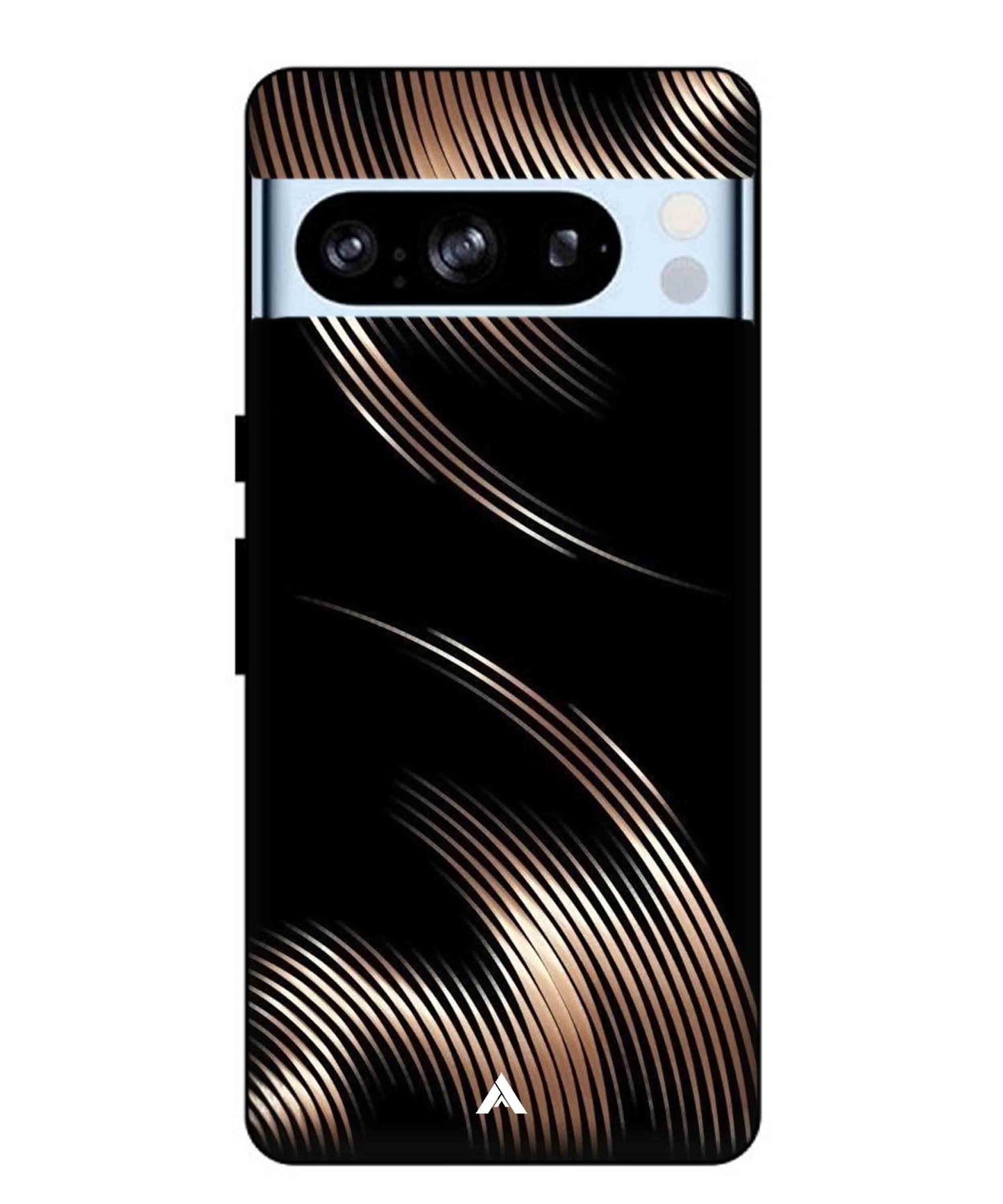 Stripe Pattern 1 Metal Back Cover Phone Case for Pixel 8 Pro