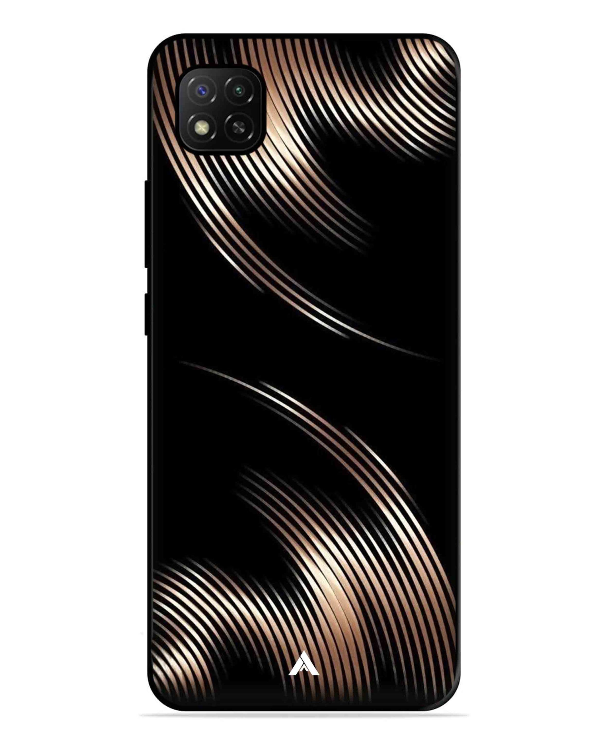 Stripe Pattern 1 Metal Back Cover Phone Case for Poco C31