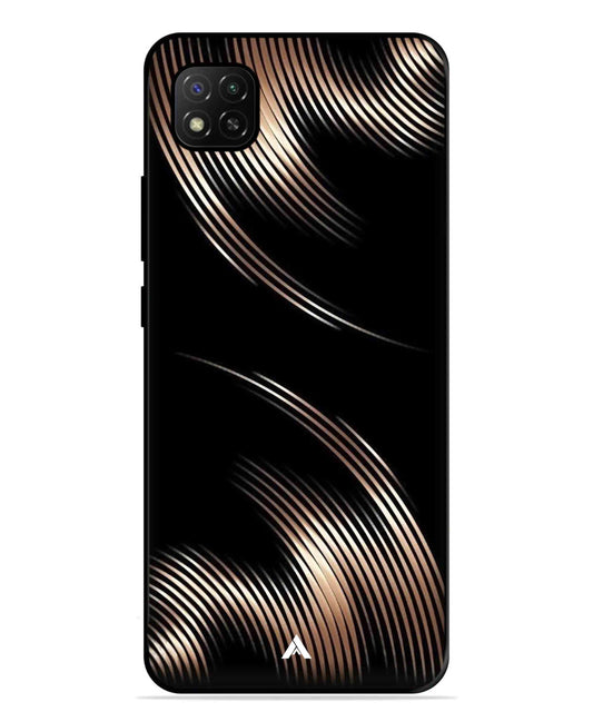 Stripe Pattern 1 Metal Back Cover Phone Case for Poco C31