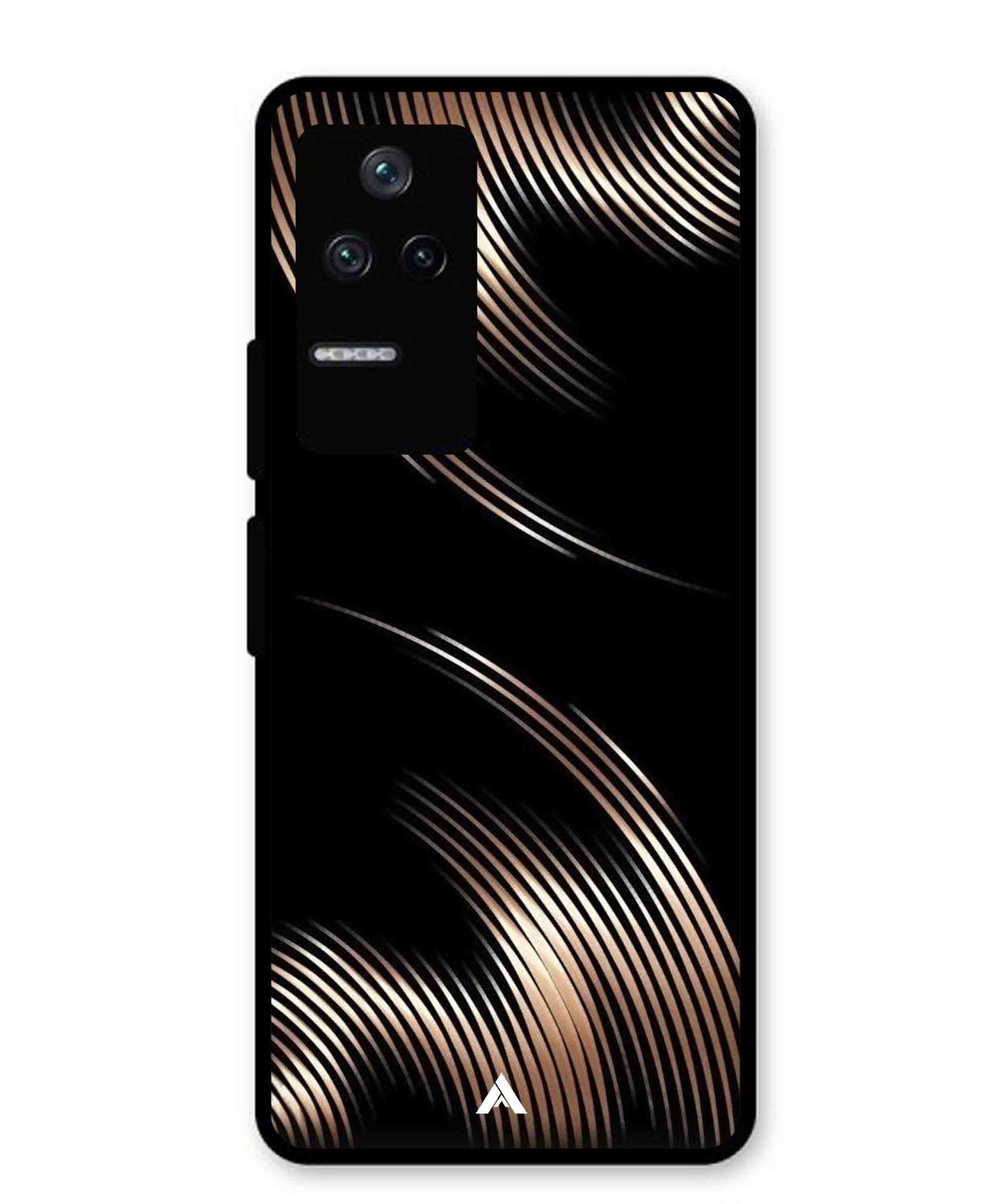 Stripe Pattern 1 Metal Back Cover Phone Case for Poco F4