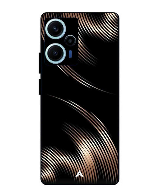 Stripe Pattern 1 Metal Back Cover Phone Case for Poco F5