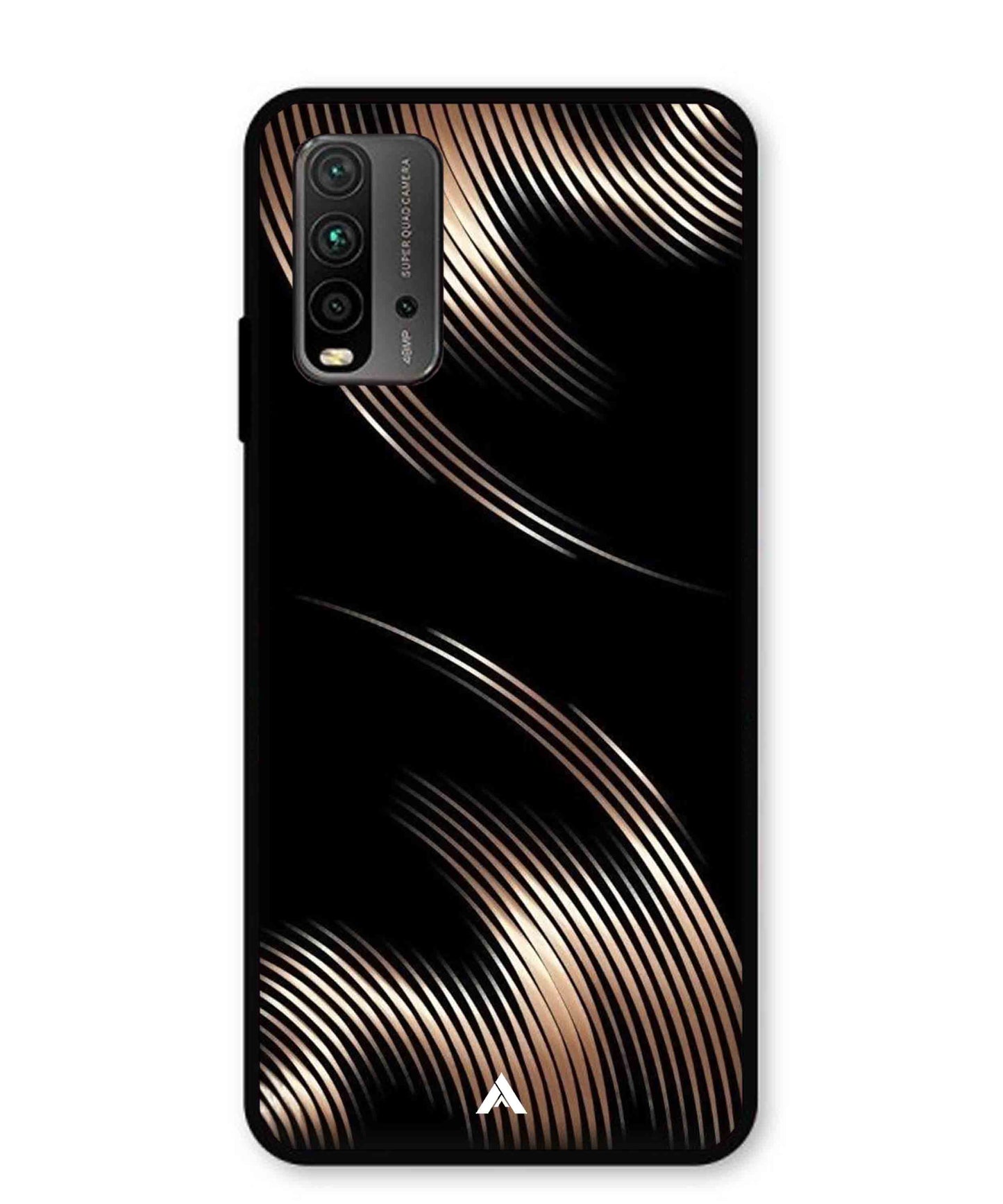 Stripe Pattern 1 Metal Back Cover Phone Case for Poco M3
