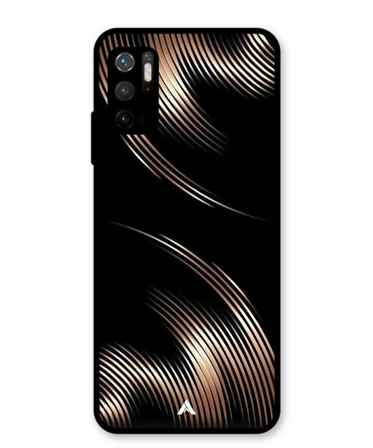 Stripe Pattern 1 Metal Back Cover Phone Case for Poco M3 Pro