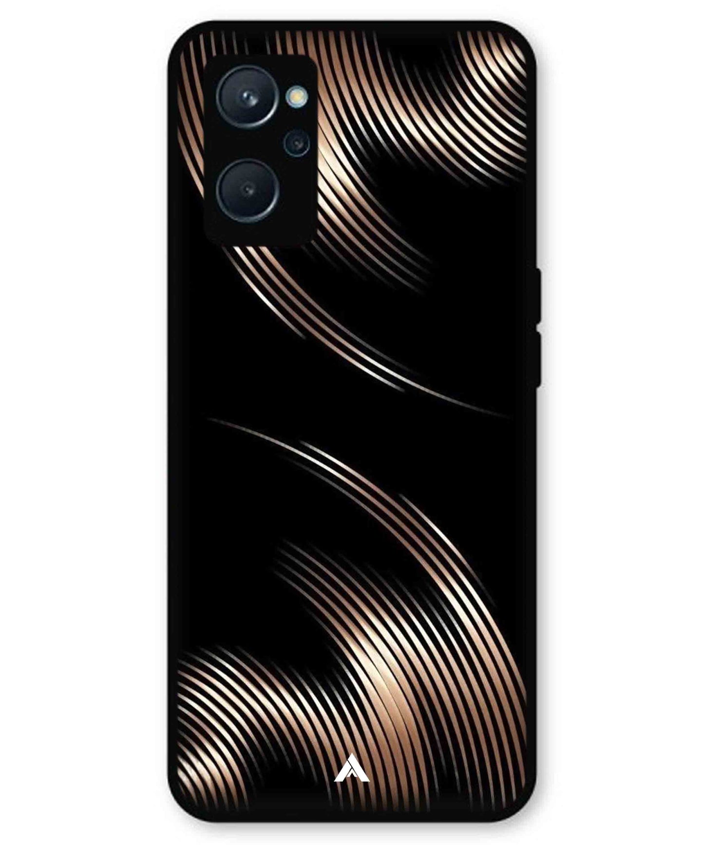Stripe Pattern 1 Metal Back Cover Phone Case for Realme 10
