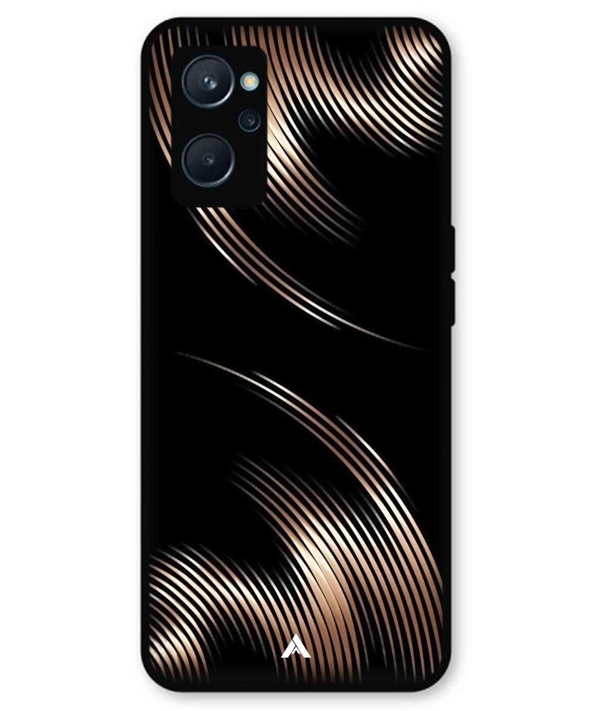 Stripe Pattern 1 Metal Back Cover Phone Case for Realme 10