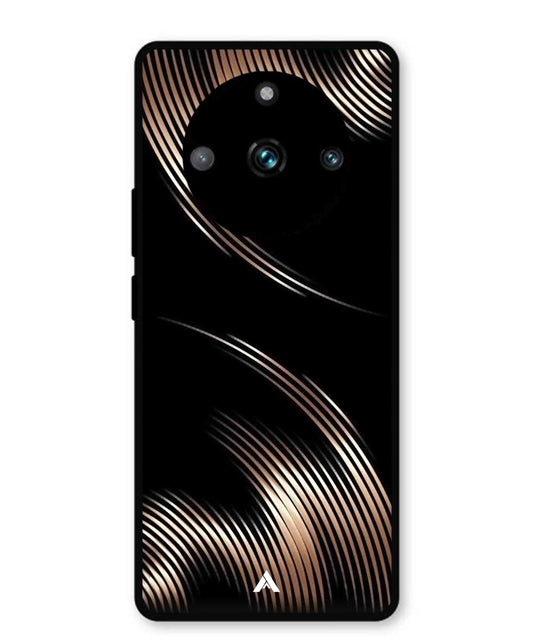 Stripe Pattern 1 Metal Back Cover Phone Case for Realme 11 Pro Plus