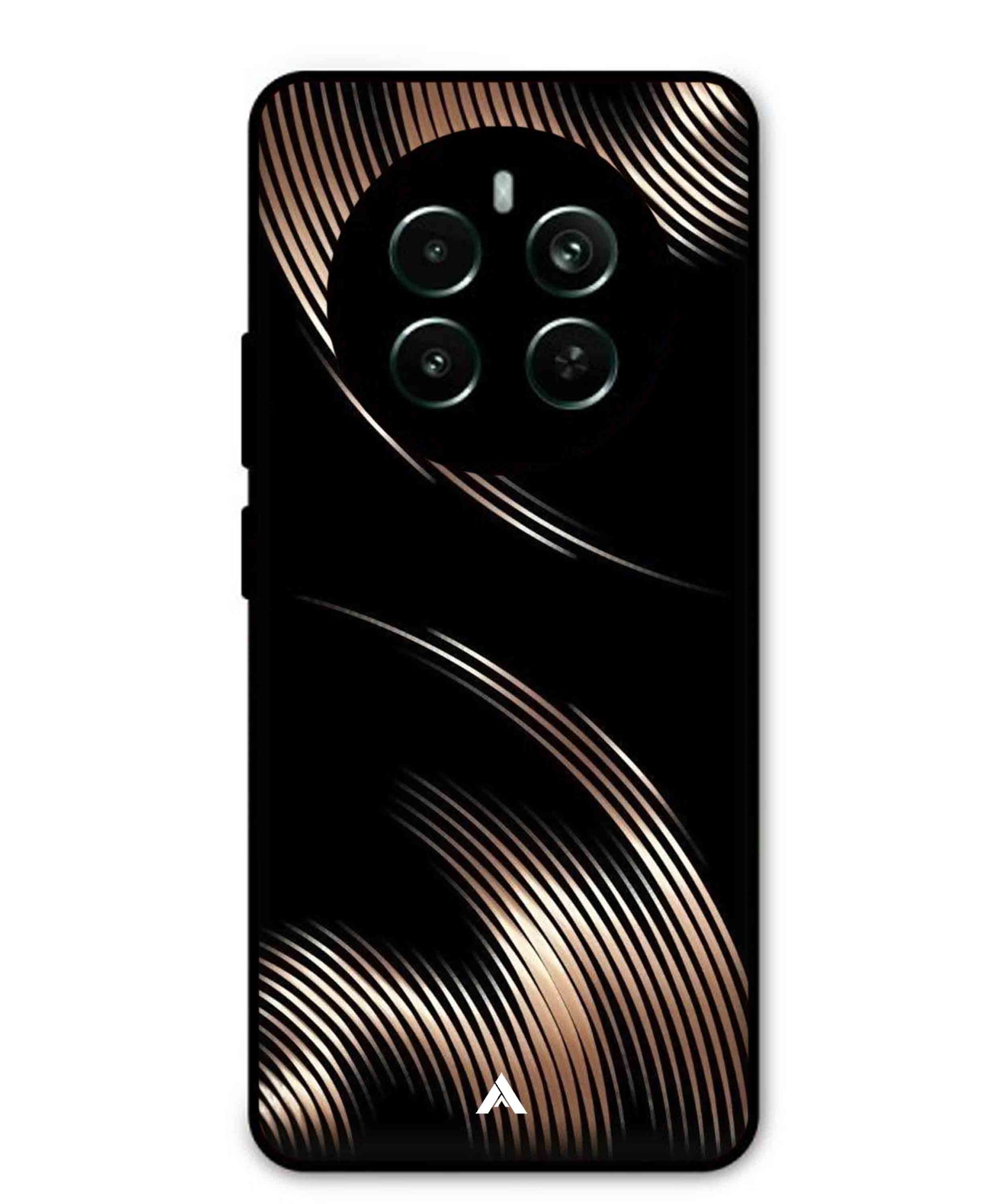 Stripe Pattern 1 Metal Back Cover Phone Case for Realme 12 Plus
