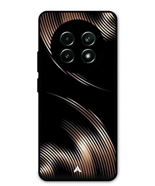 Stripe Pattern 1 Metal Back Cover Phone Case for Realme 13 Pro