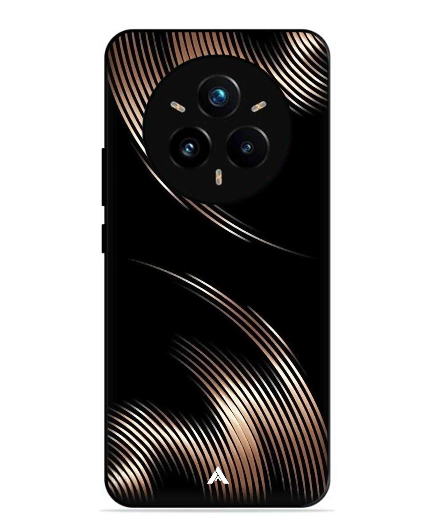 Stripe Pattern 1 Metal Back Cover Phone Case for Realme 14 Pro Plus