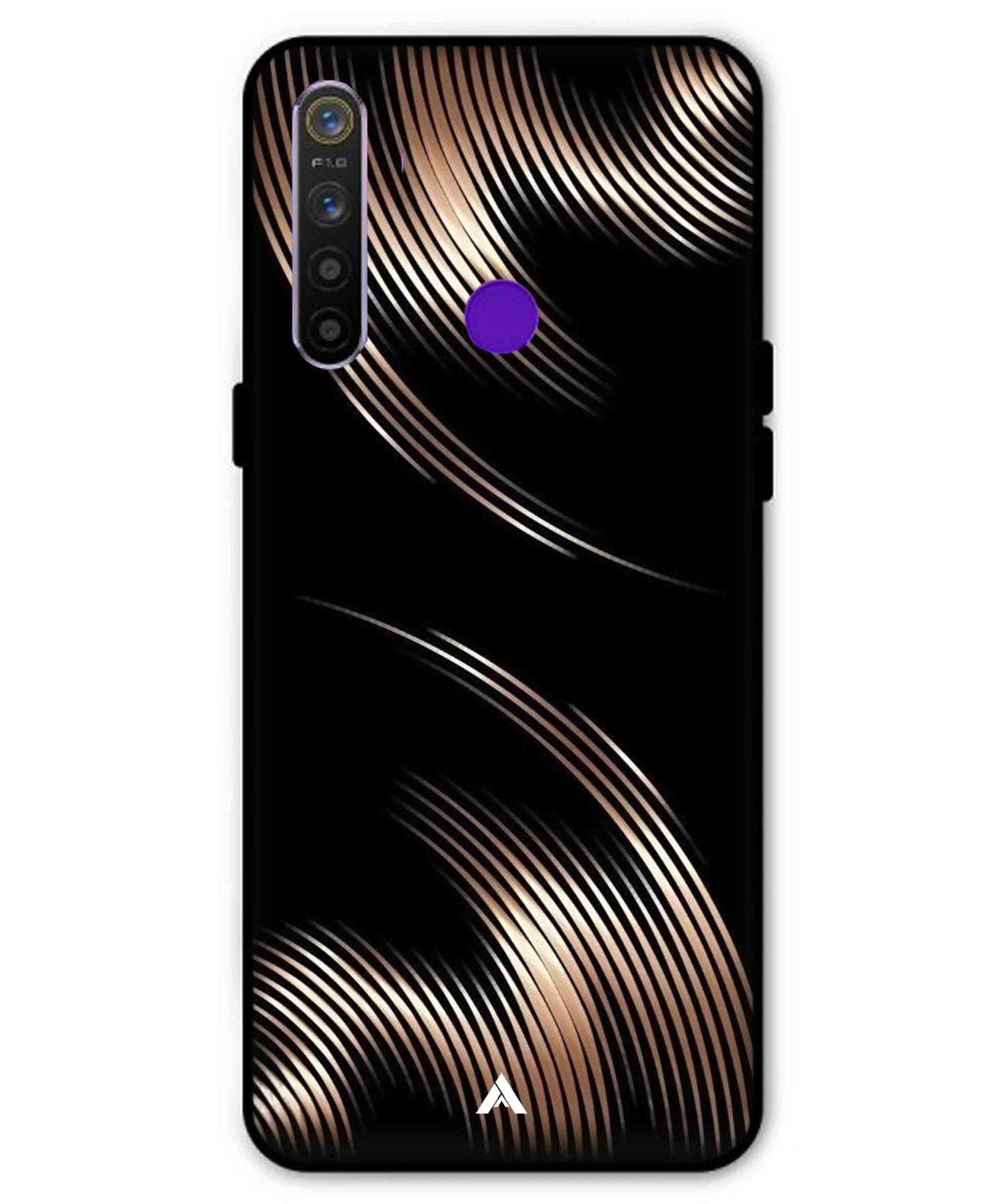 Stripe Pattern 1 Metal Back Cover Phone Case for Realme 5i