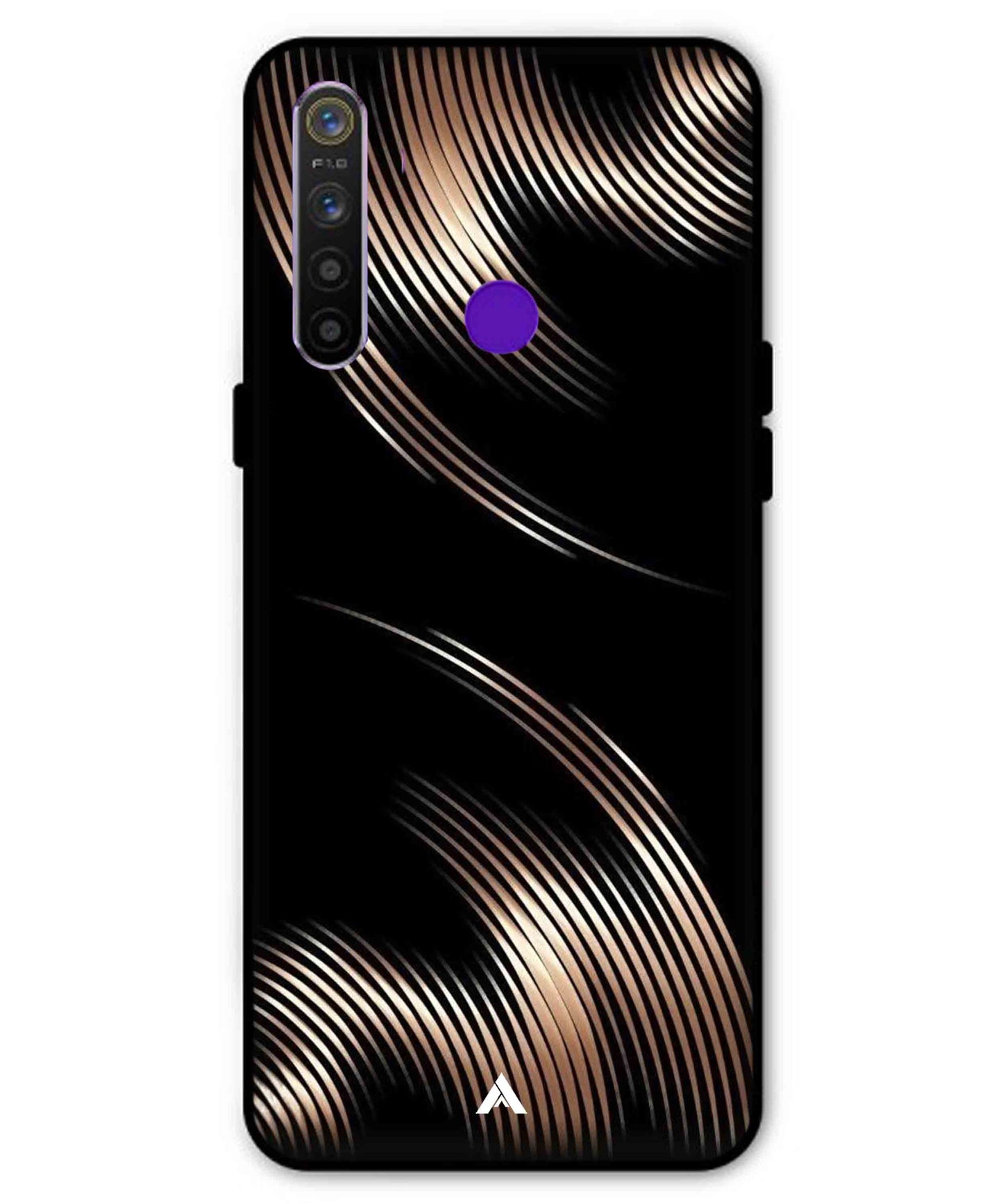 Stripe Pattern 1 Metal Back Cover Phone Case for Realme 5s