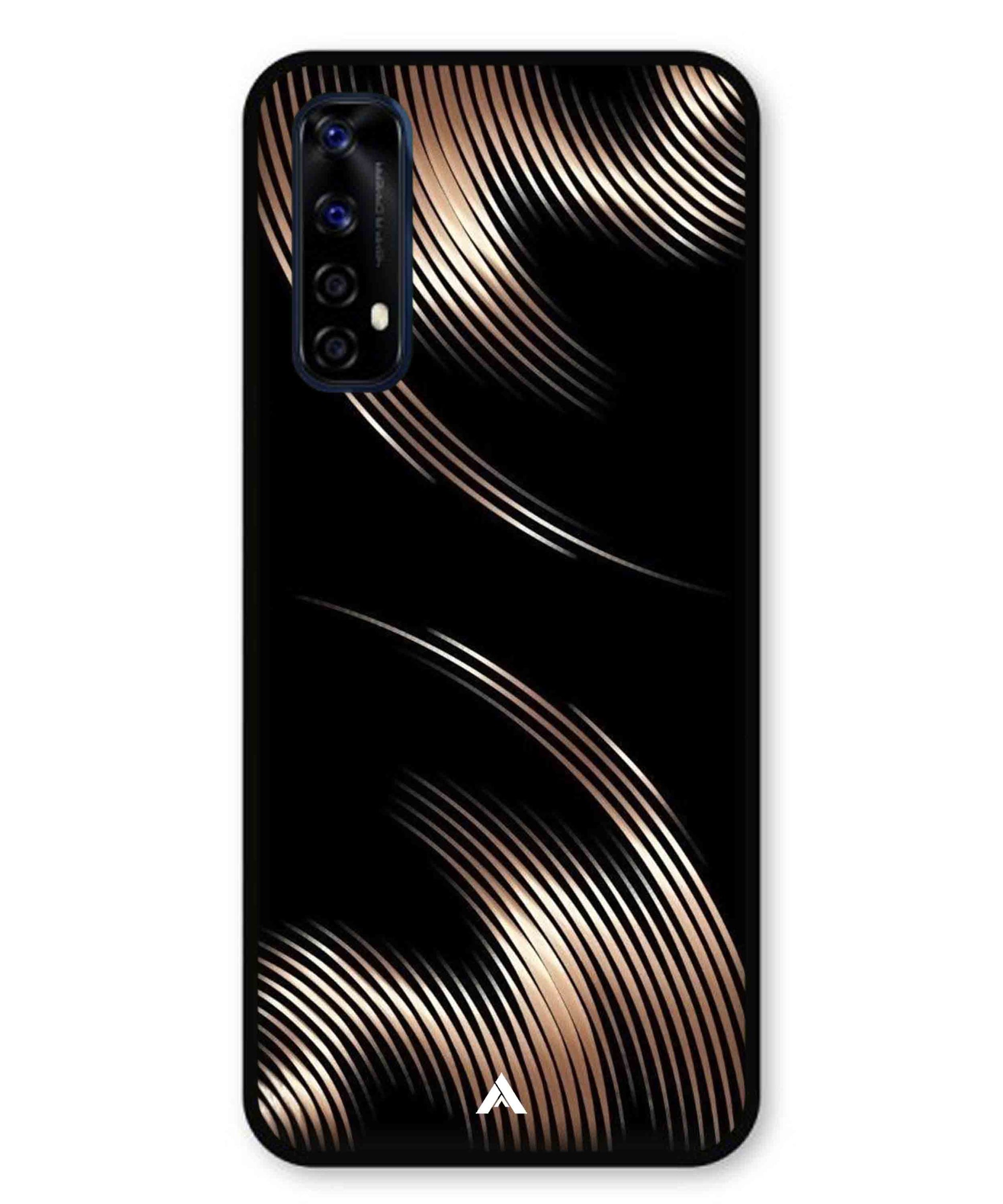 Stripe Pattern 1 Metal Back Cover Phone Case for Realme 7