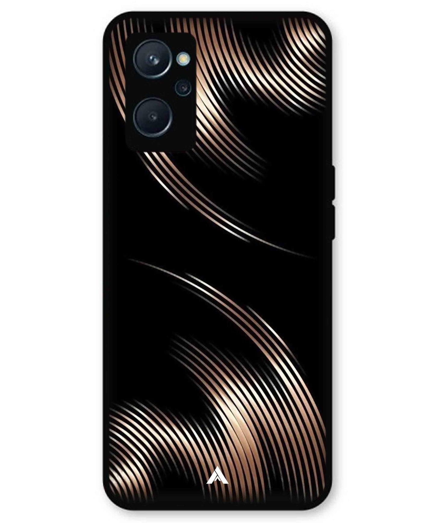 Stripe Pattern 1 Metal Back Cover Phone Case for Realme 9i