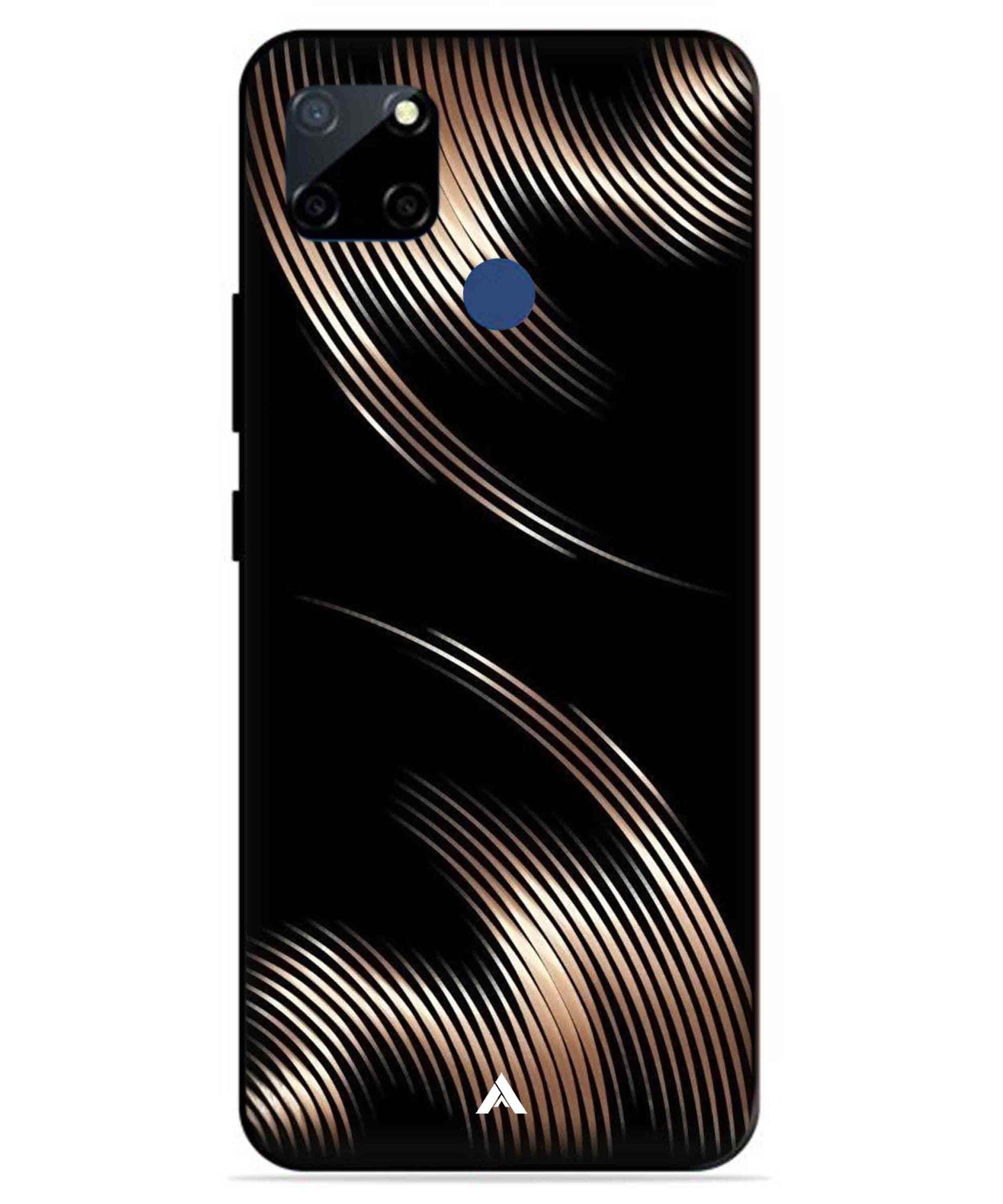 Stripe Pattern 1 Metal Back Cover Phone Case for Realme C12
