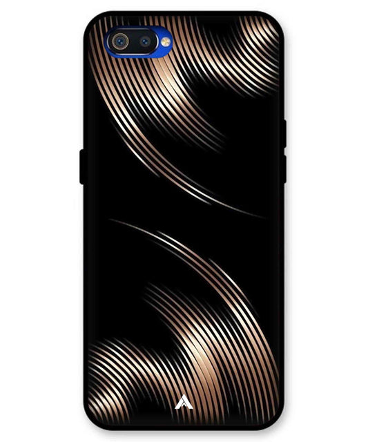 Stripe Pattern 1 Metal Back Cover Phone Case for Realme C2