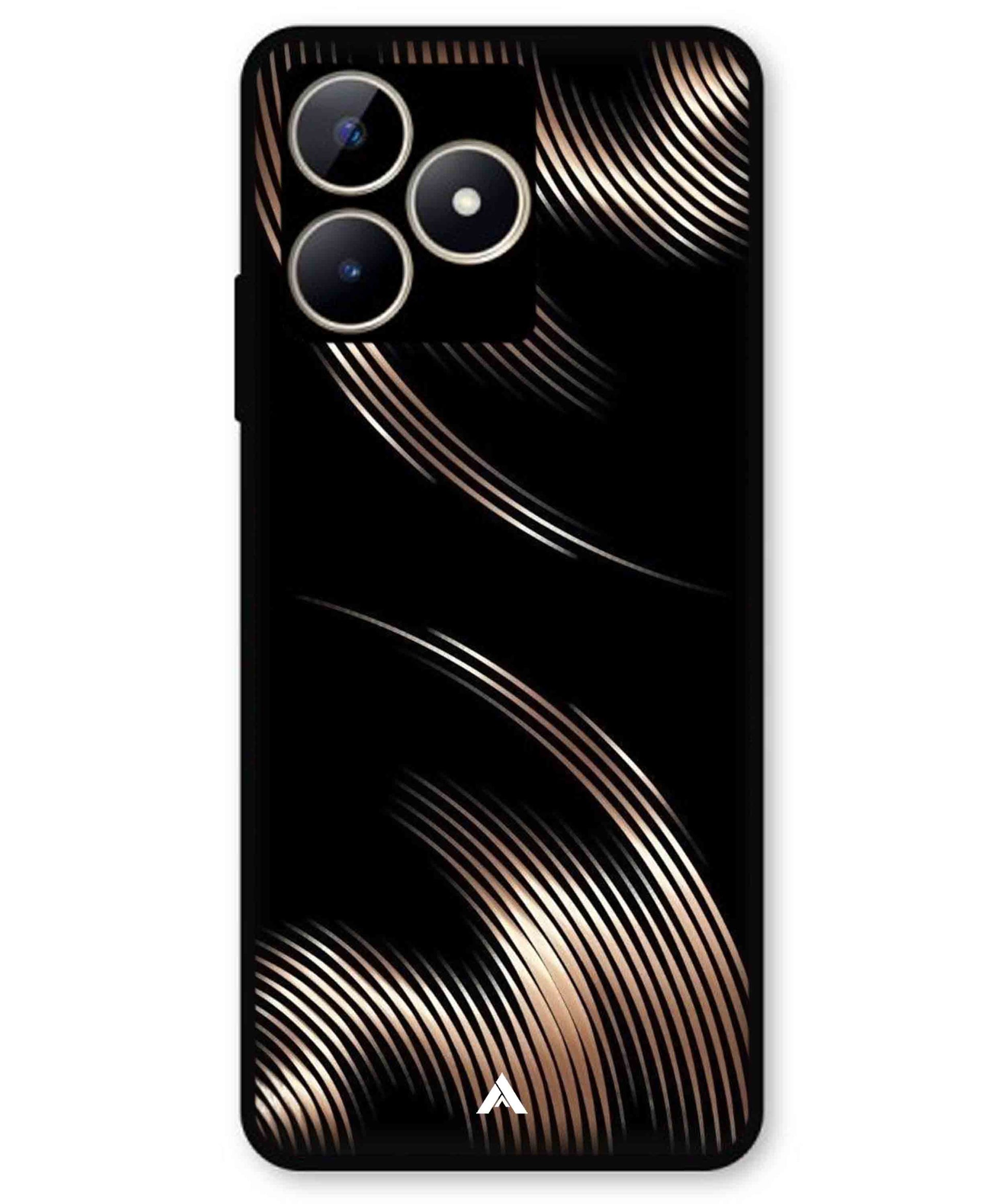 Stripe Pattern 1 Metal Back Cover Phone Case for Realme C51