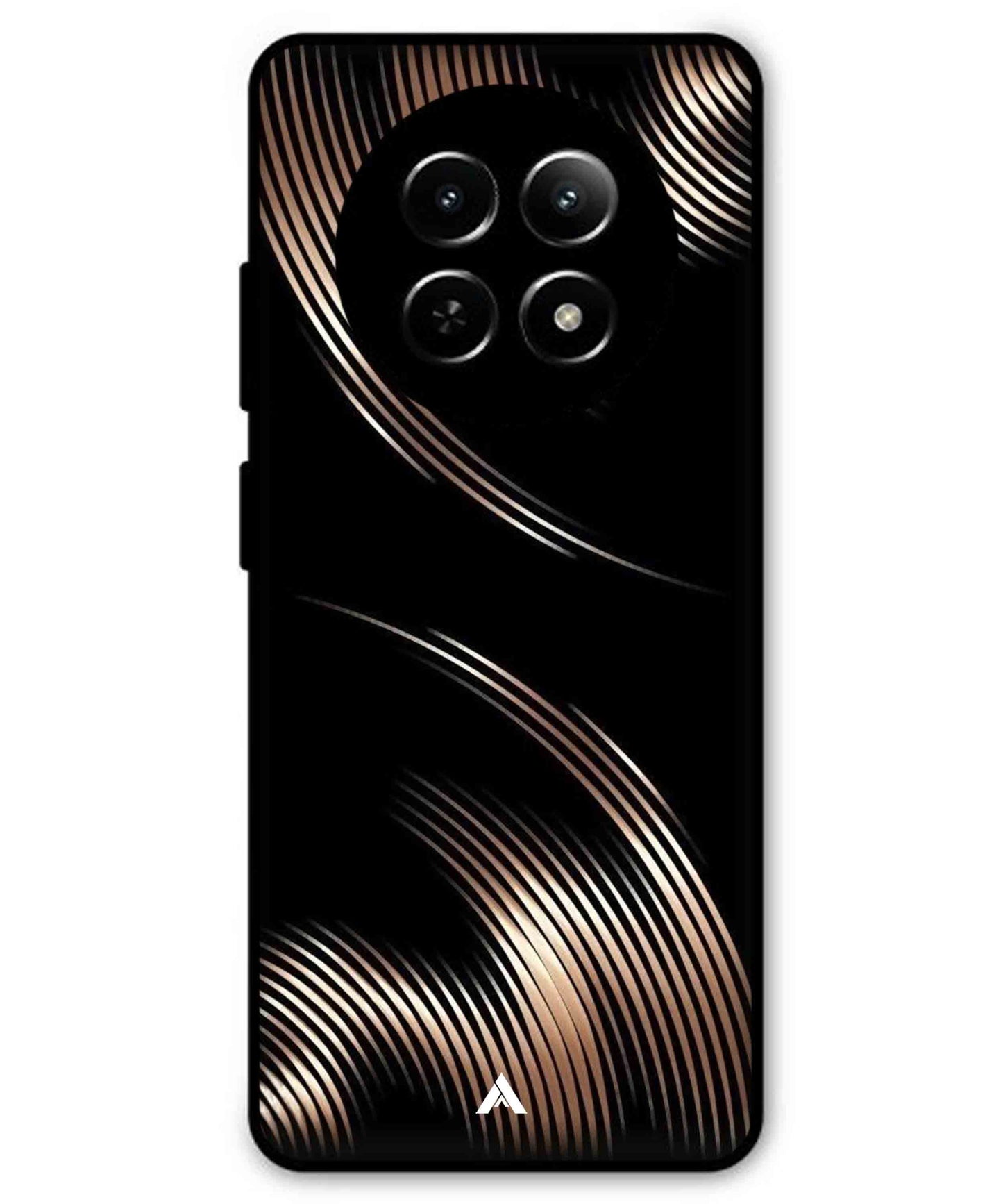 Stripe Pattern 1 Metal Back Cover Phone Case for Realme C65